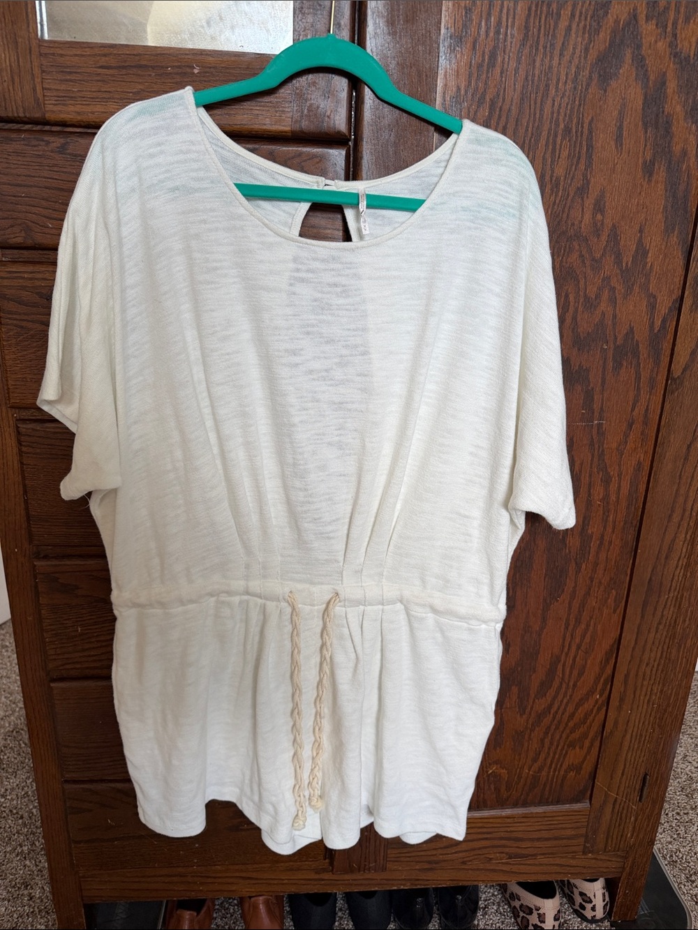 Free people size medium white/cream shorts jumper